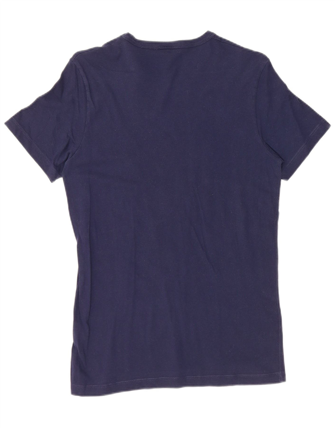 BENETTON Femmes Peanuts Graphic T-Shirt Top UK 10 Small Bleu Marine Coton