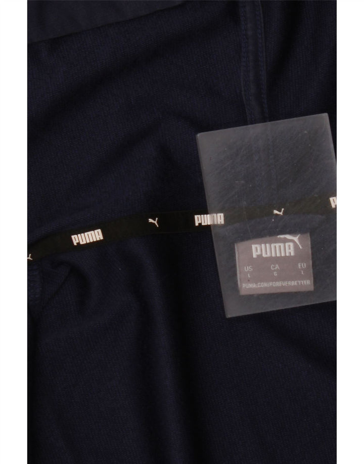 PUMA Pull à capuche zippé pour homme en coton color block multicolore grand format