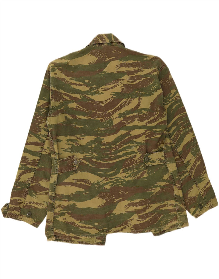 veste utilitaire vintage pour hommes UK 38 Camouflage kaki moyen