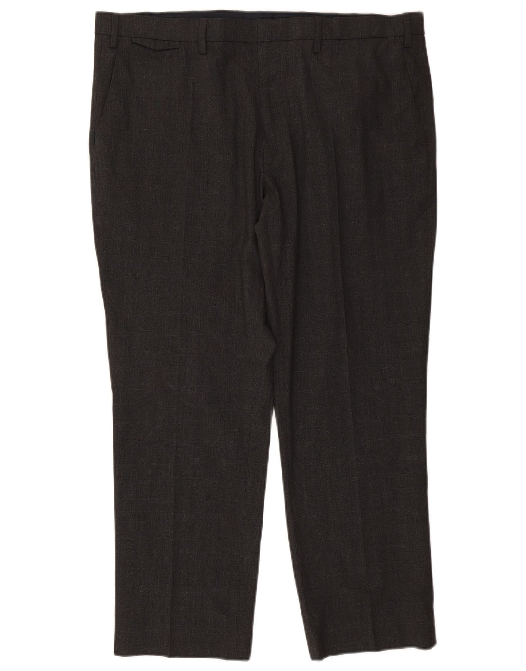 MARKS & SPENCER Pantalon Chino Coupe Regular Homme W40 L28 Gris Polyester