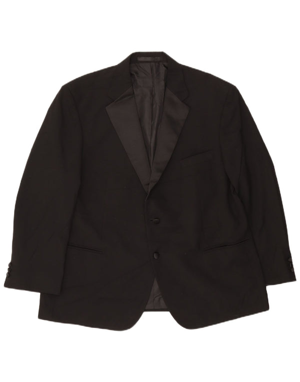 Marks & Spencer Veste blazer courte à 2 boutons pour homme UK 40 Large Noir