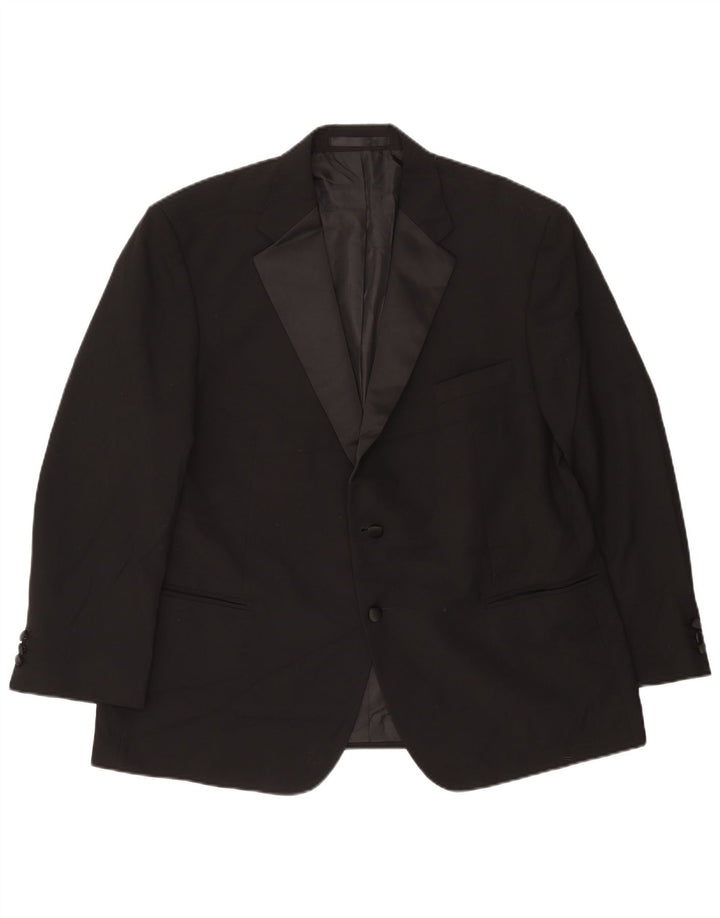 Marks & Spencer Veste blazer courte à 2 boutons pour homme UK 40 Large Noir