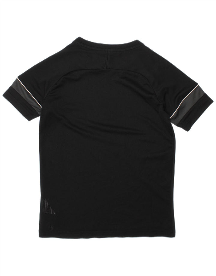 Nike Garçon T-Shirt Top 10-11 ans Noir Moyen Polyester Sports