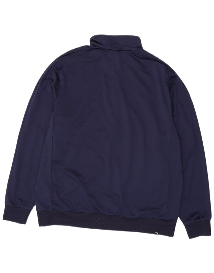 PUMA Veste de survêtement graphique pour homme 2XL Bleu marine Polyester