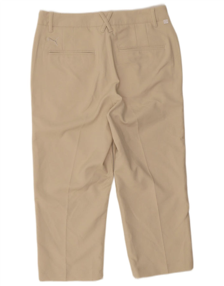 Puma Pantalon Capri Femme W28 L20 Beige Polyester