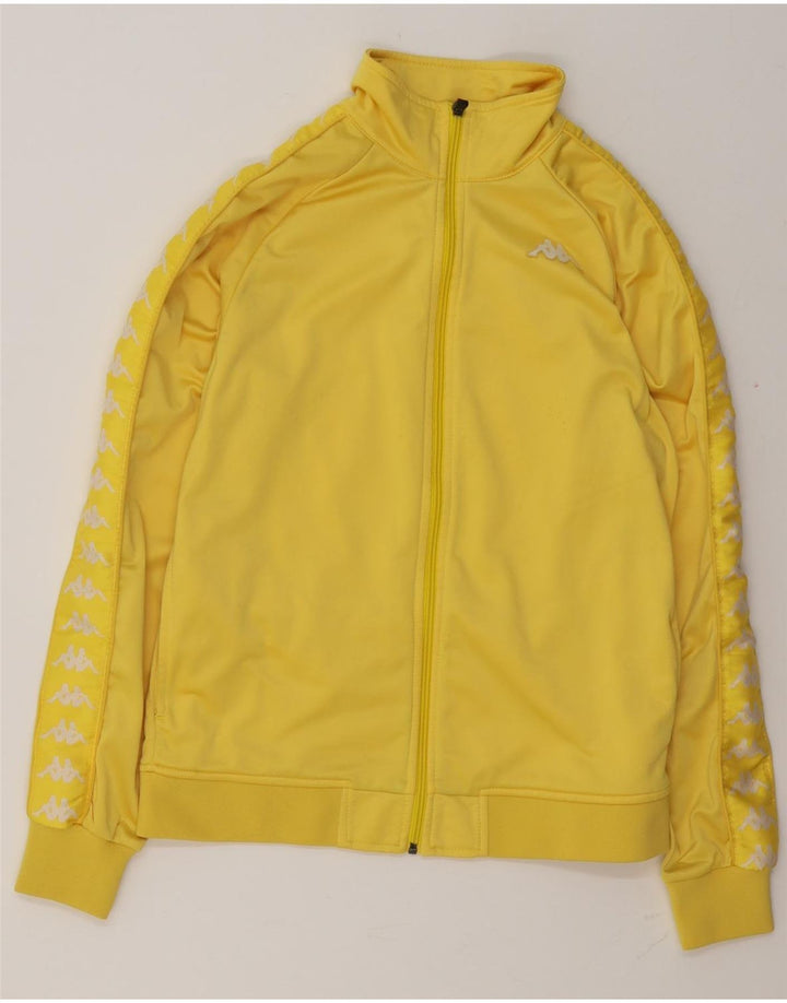 Kappa Veste de Survêtement Graphique Homme Jaune Moyen Polyester