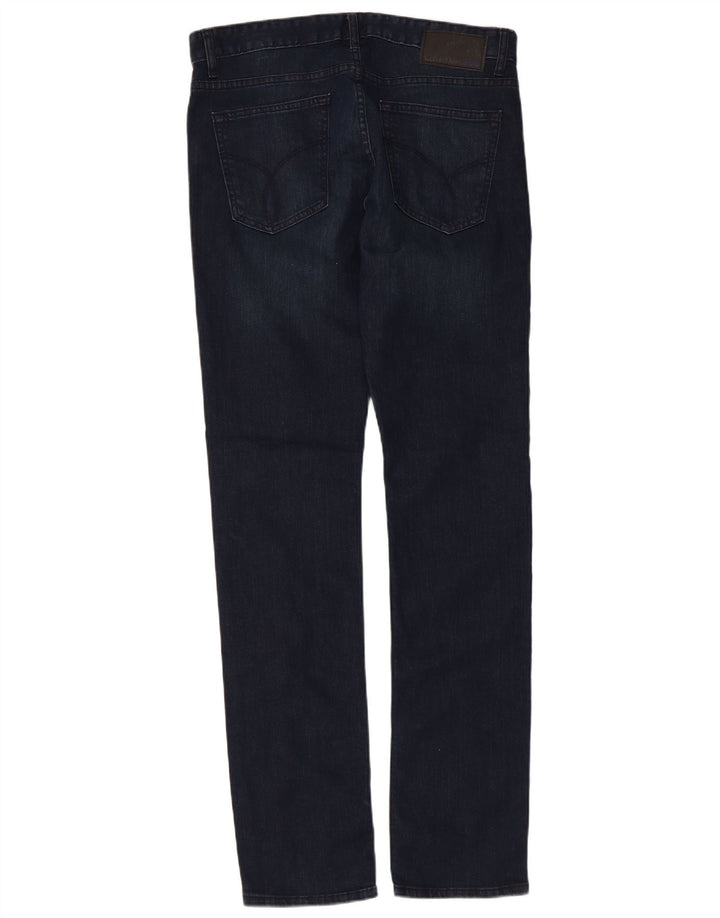 Calvin Klein Jean Slim Femme W32 L34 Bleu Marine Coton