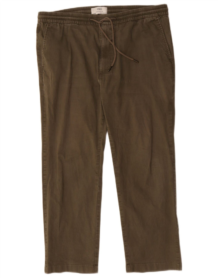 Marks & Spencer Pantalon de survêtement pour homme Large en coton vert