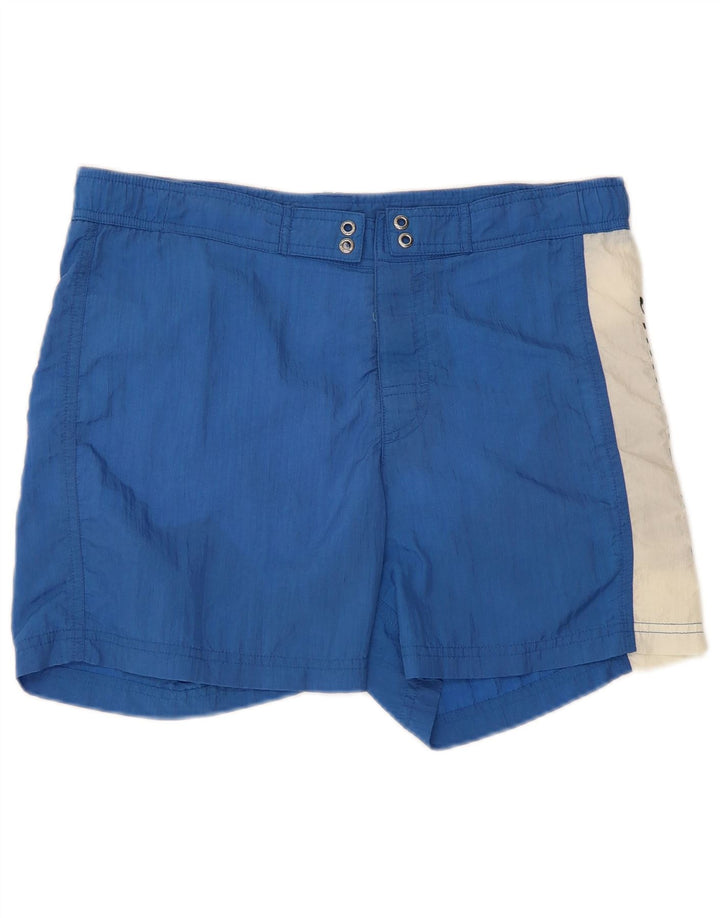 Bikkembergs Short de Bain Graphique Homme Bleu Moyen Colorblock Polyamide