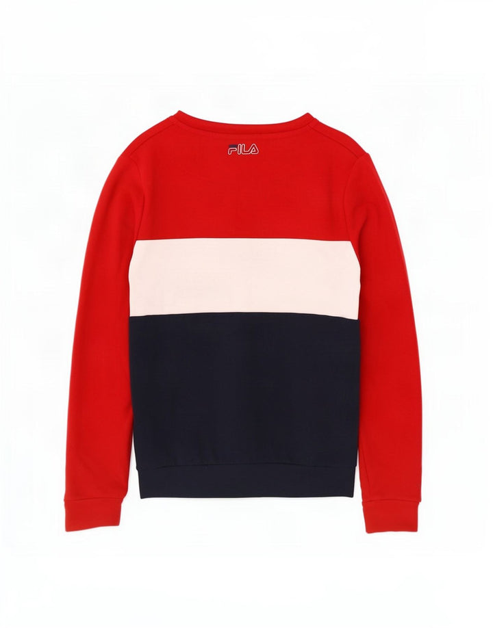 Fila Sweat-shirt pour femme UK 14 Medium Multicolore Colourblock