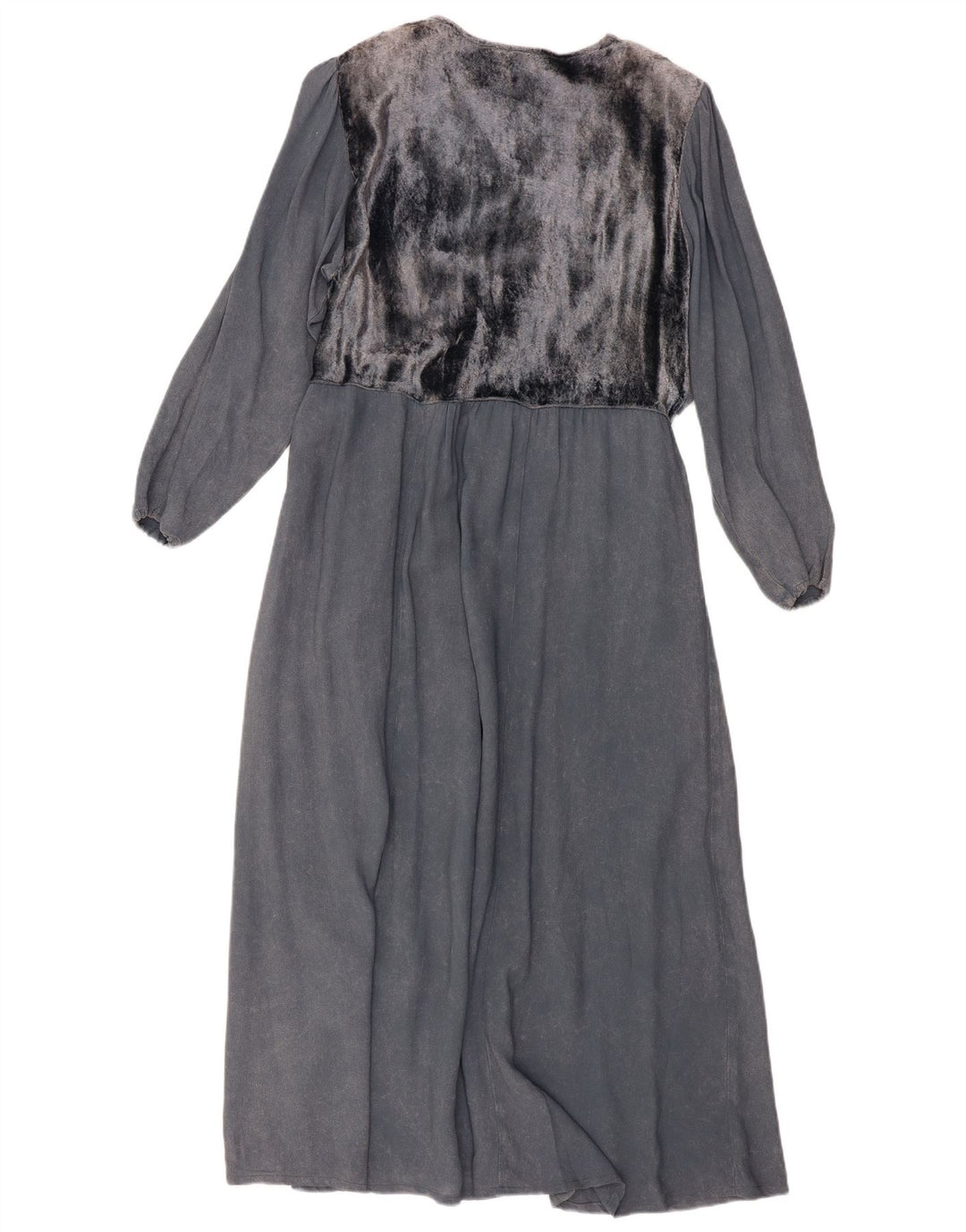 STELLA MODA Robe longue à manches longues pour femme UK 12 Gris moyen