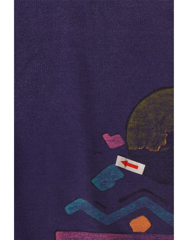Puma Sweat-shirt graphique pour hommes, grand, violet, colour block