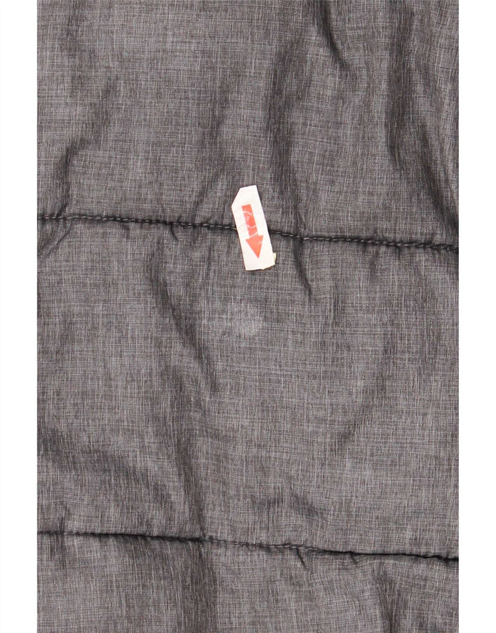 Ellesse Veste matelassée à capuche pour homme UK 40 Large Noir Colourblock Polyamide