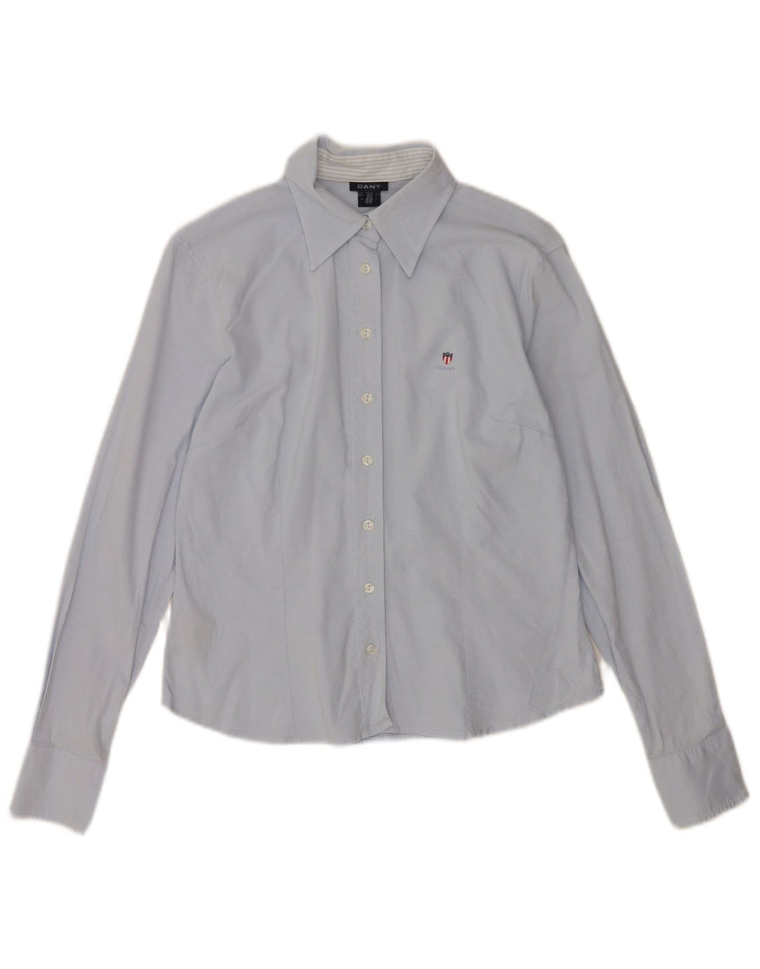 Gant Chemise Femme UK 12 Bleu Moyen Coton