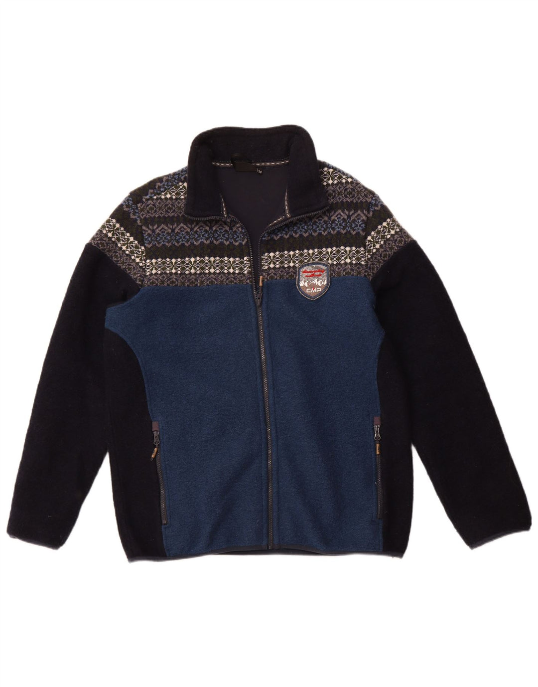 CMP Veste Polaire Homme EU 54 2XL Bleu Colorblock Polyester