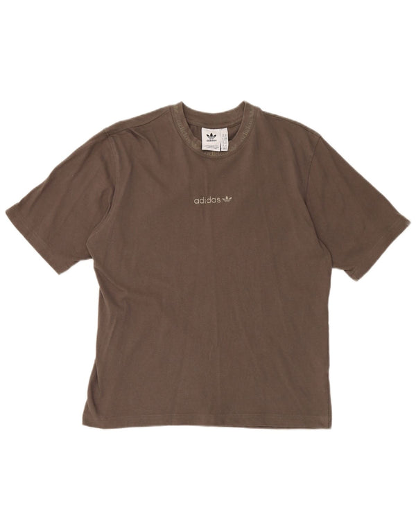 Adidas T-Shirt Homme Top XS Marron Coton