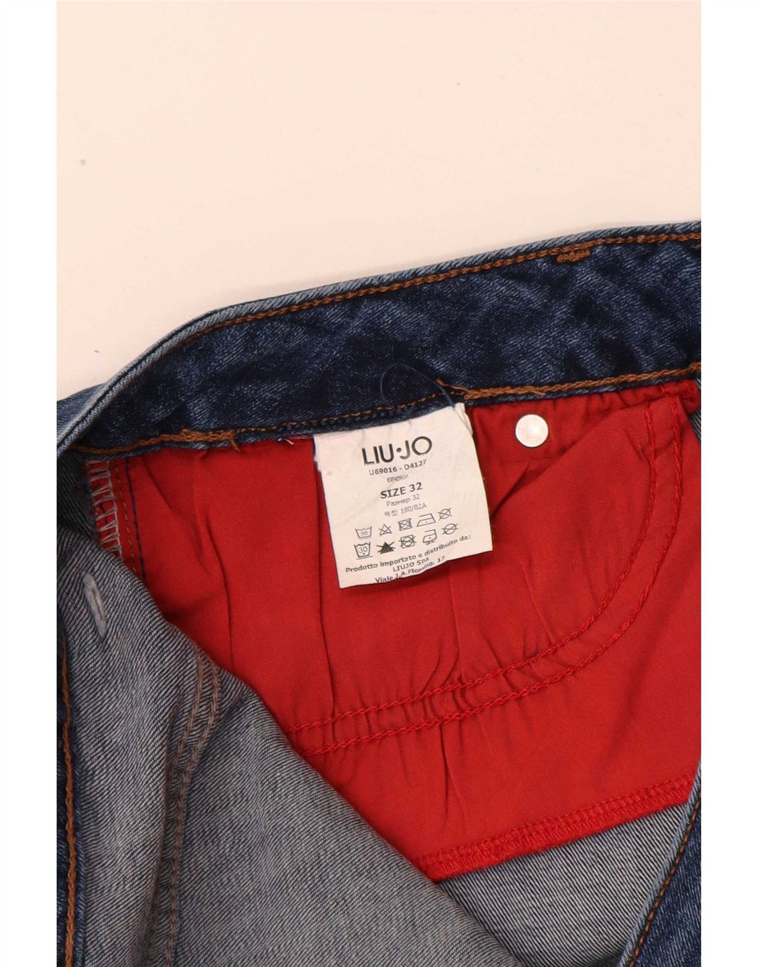 Liu Jo Femme Jean Fuselé W32 L29 Bleu