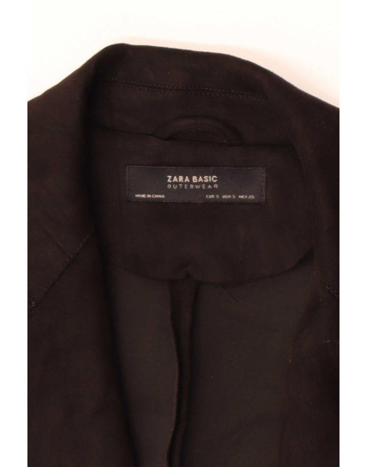 Zara Manteau Femme UK 10 Petit Noir