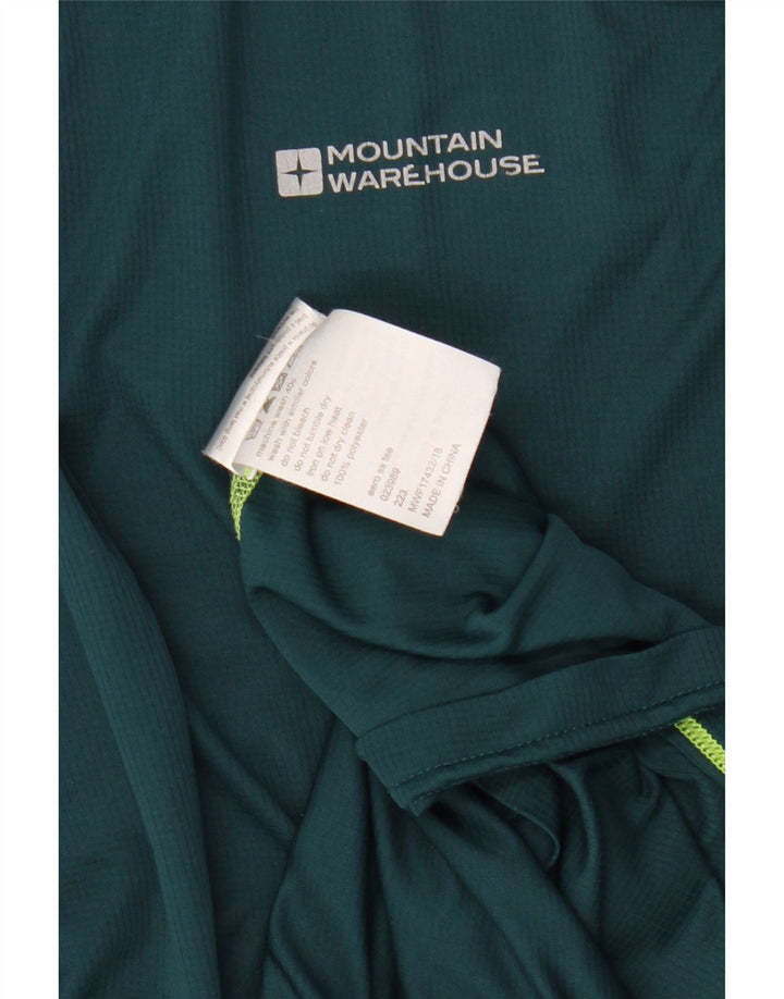 Mountain Warehouse T-Shirt Homme Haut Large Vert Polyester