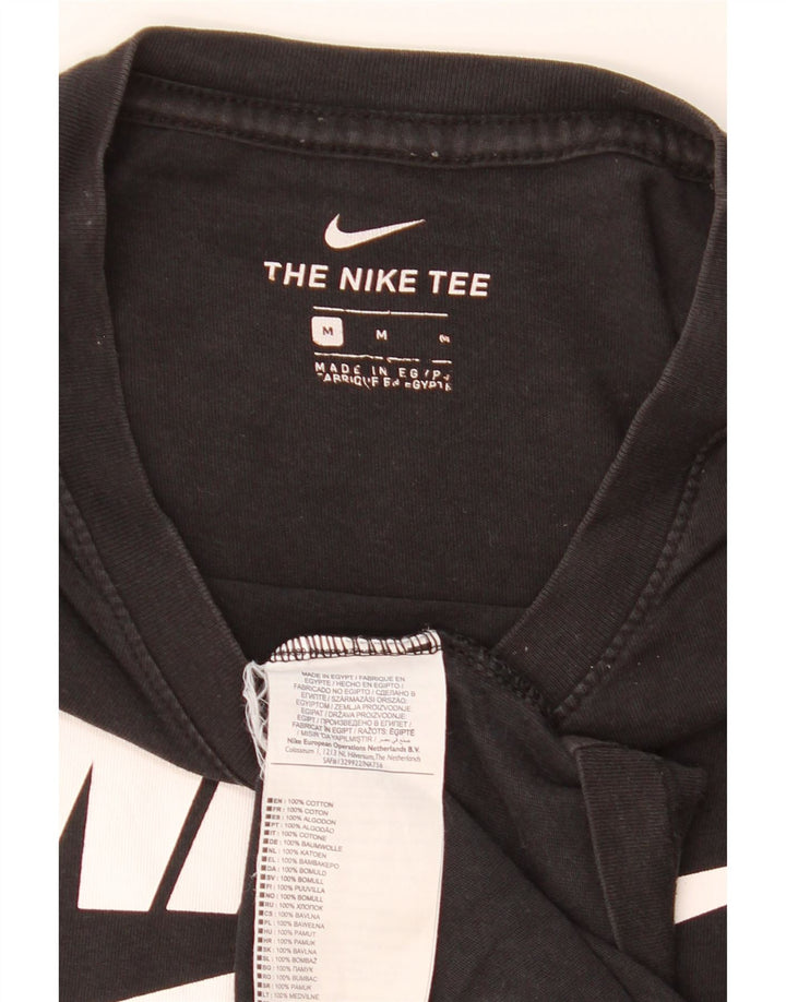 Nike T-shirt graphique pour homme en coton noir moyen
