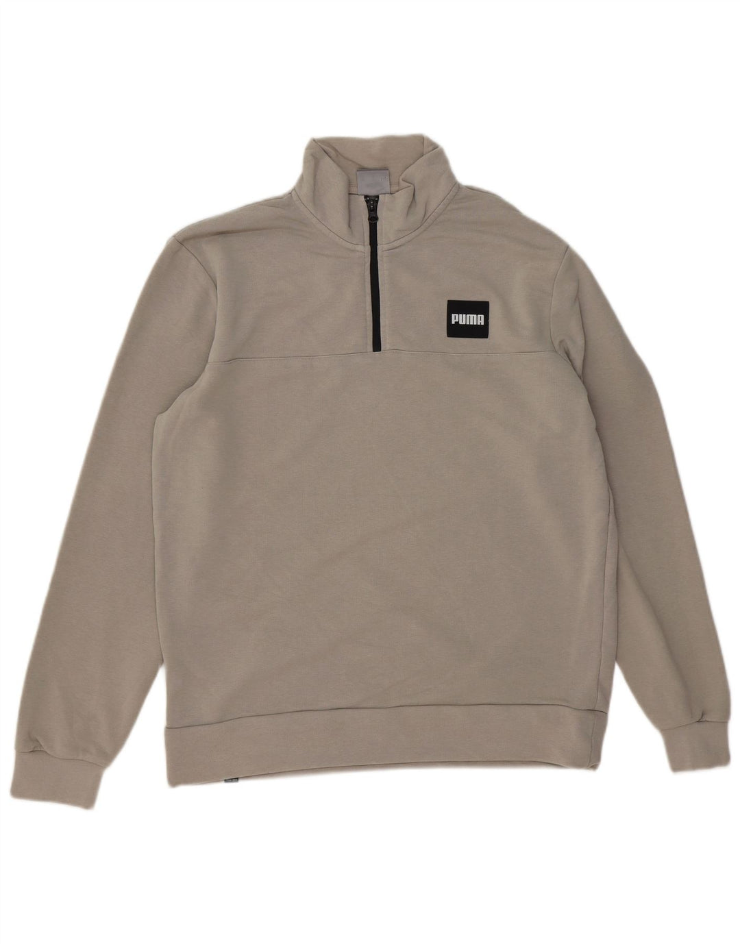 Puma Sweat-Shirt Zip Neck Homme Gris Moyen