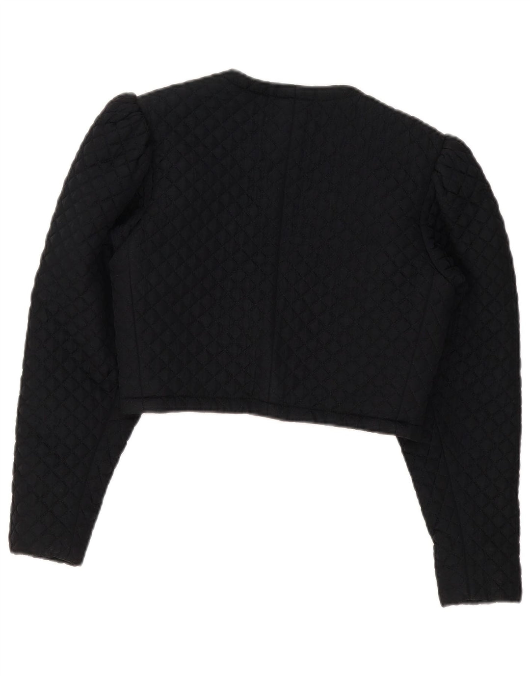 vintage Womens Crop Bolero Jacket UK 8 Petit Noir