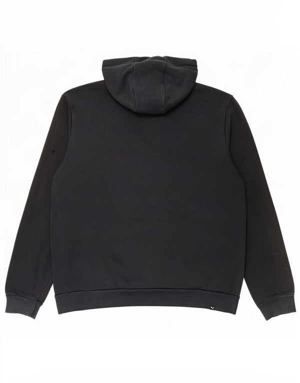 Puma Pull à capuche graphique XL homme noir coton