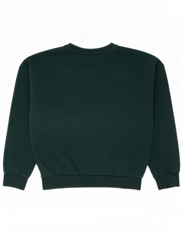 Adidas Sweat-shirt Fille 9-10 ans Vert Coton