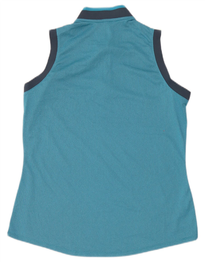 Adidas Débardeur Femme UK 14 Grand Bleu Colorblock