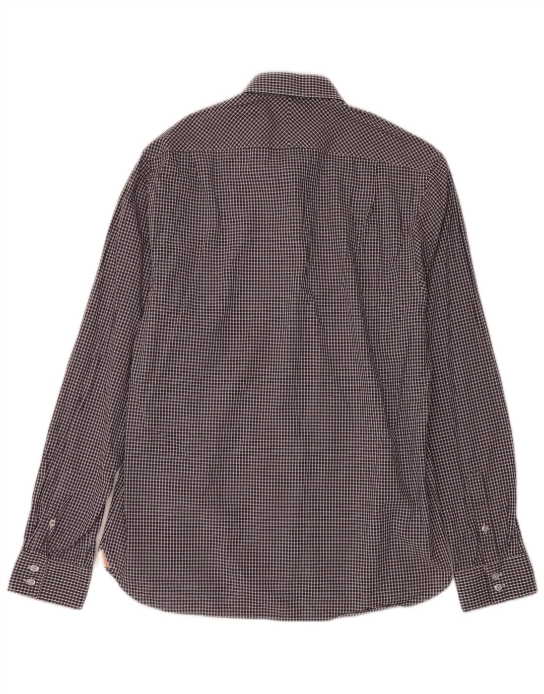 Ben Sherman Chemise Homme Taille 16 Grand Coton Vichy Violet