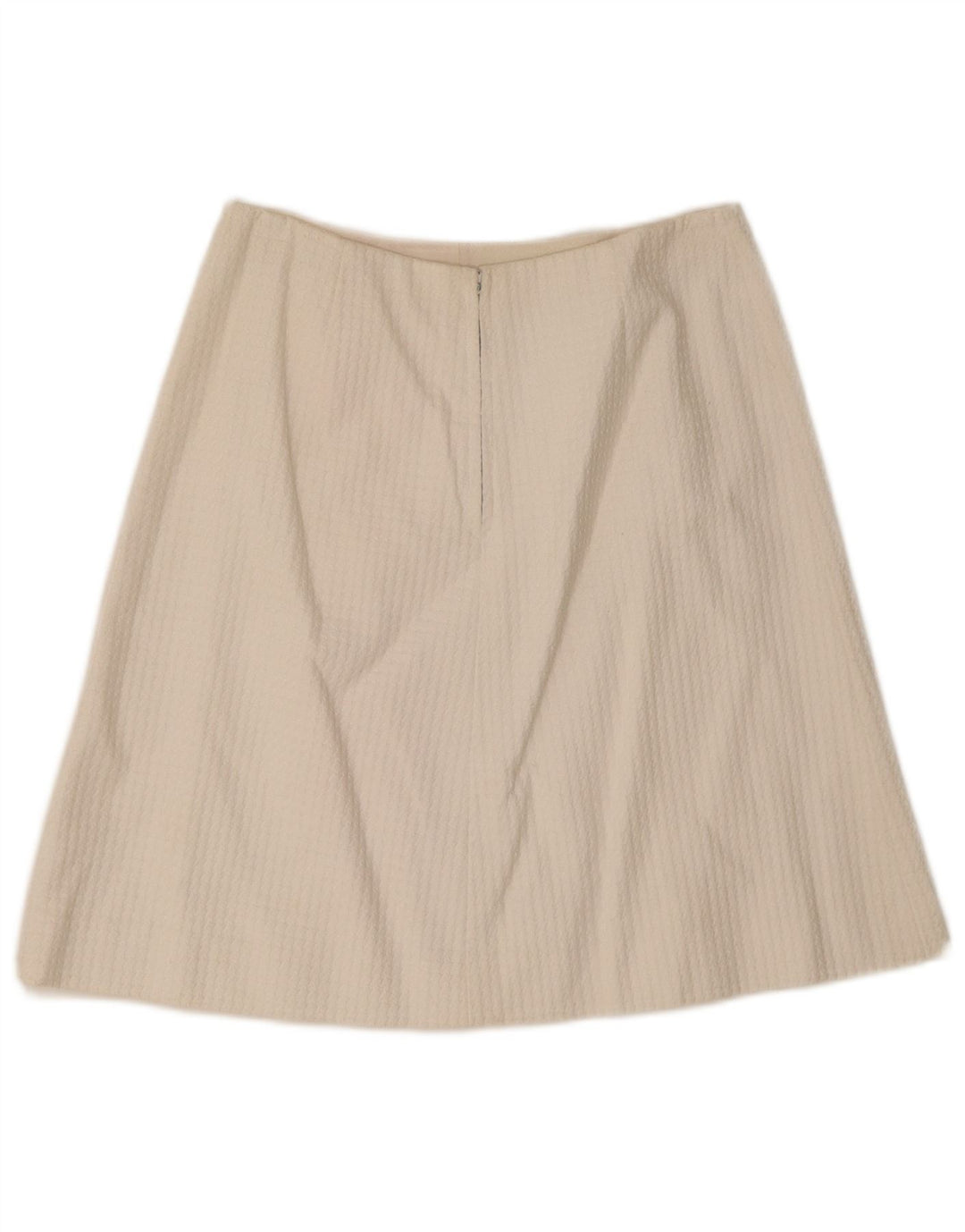 jupe trapèze femme vintage IT 46 Large W28 Blanc