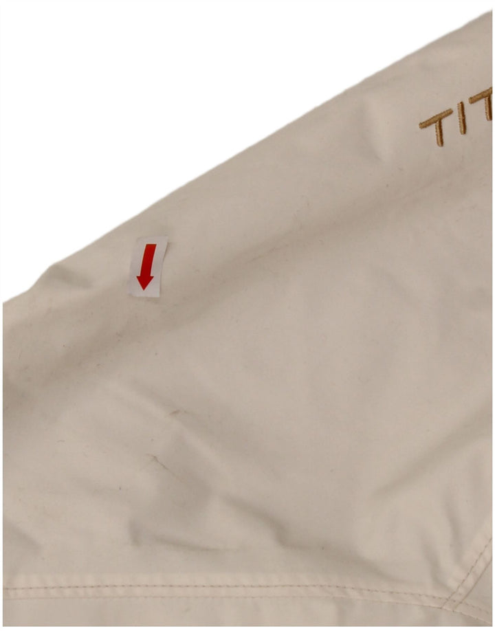 COLUMBIA Veste coupe-vent Titanium pour femme UK 16 Large Blanc Colorblock