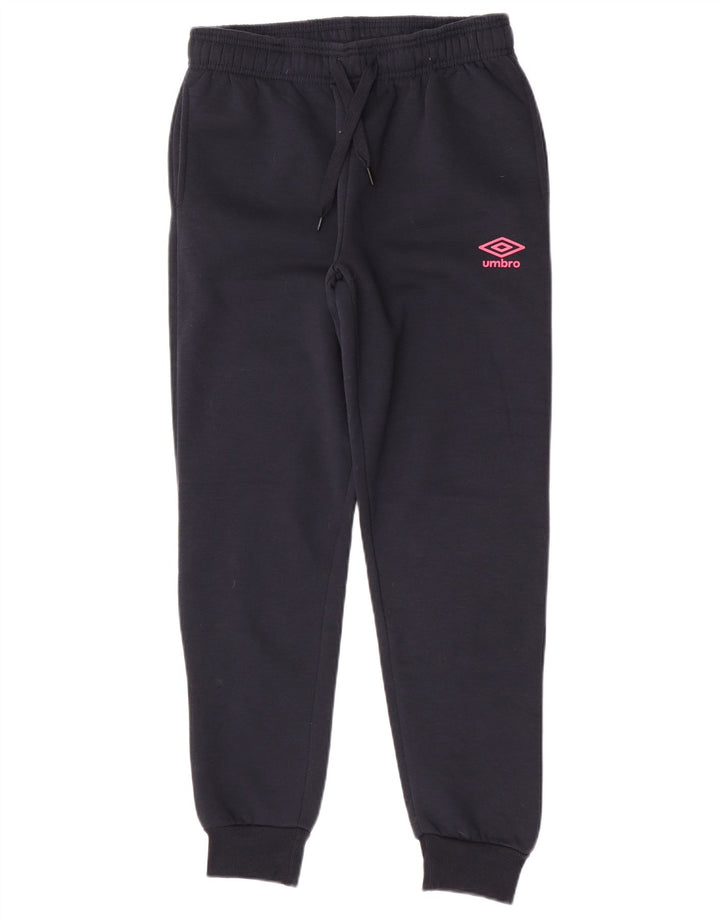Umbro Pantalon de survêtement pour femme Joggers UK 12 Bleu marine moyen Coton