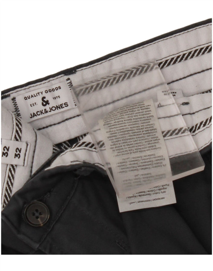 JACK & JONES Pantalon Chino Slim Homme W32 L32 Gris Coton