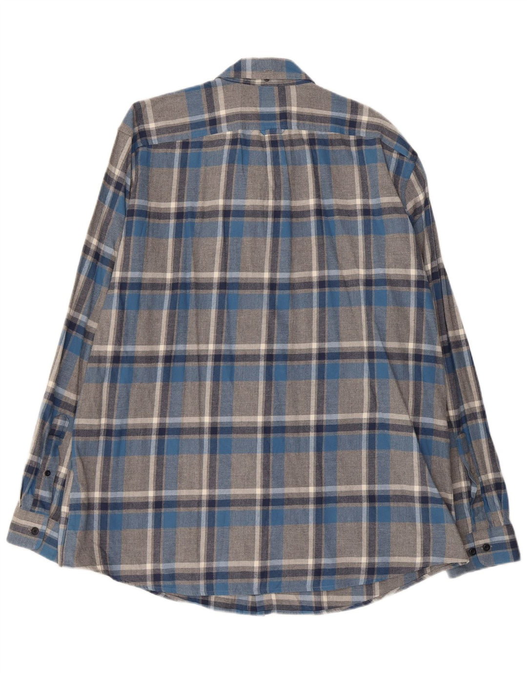 L.L.Bean Chemise en flanelle pour homme XL en coton à carreaux gris