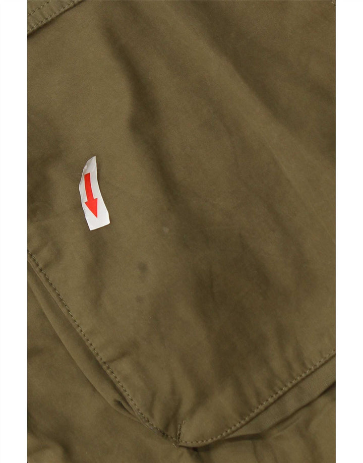 Marks & Spencer Parka à capuche pour femme UK 18 XL Kaki Polyester