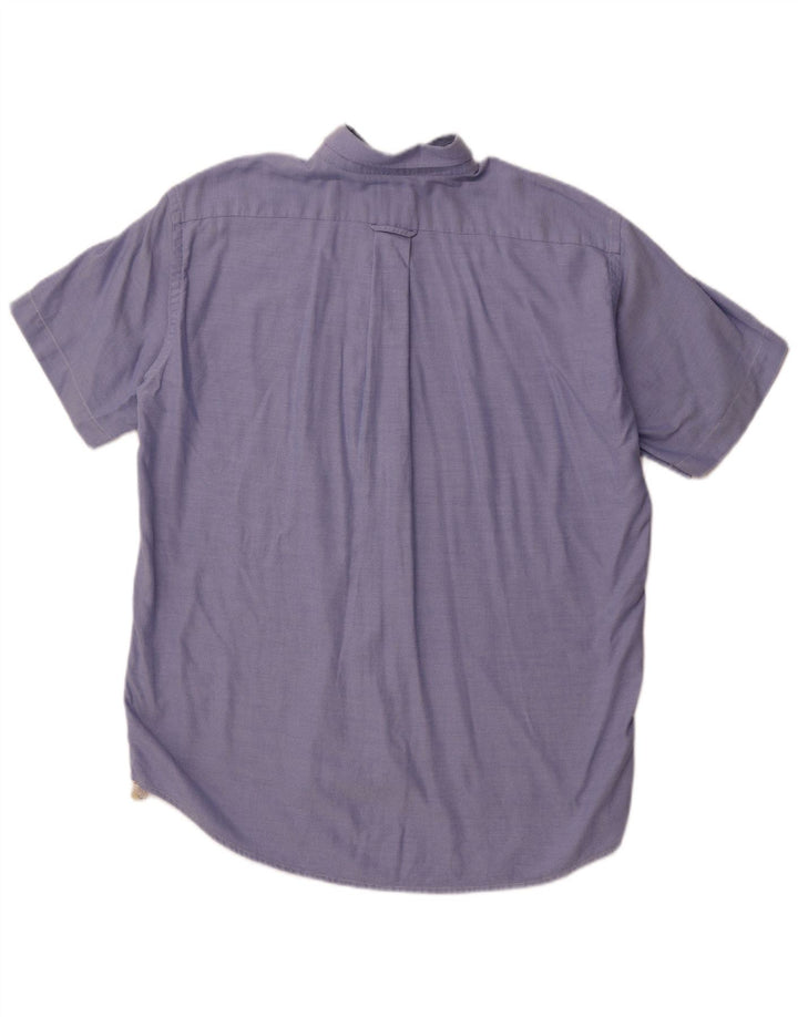 LACOSTE Chemise à manches courtes homme taille 41 grand coton bleu