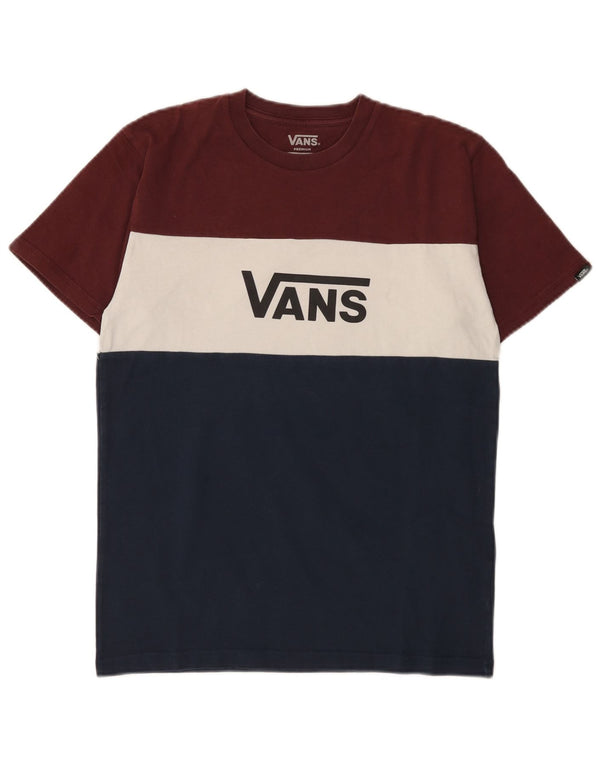 Vans Homme T-Shirt Graphique Haut Petit Multicolore Colourblock Coton