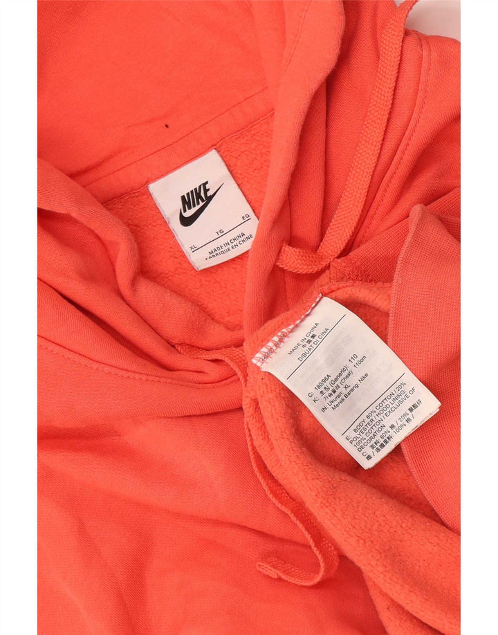 Nike Pull à capuche pour homme XL en coton orange