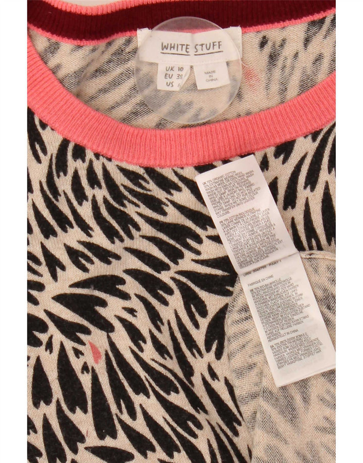 White Stuff Pull à col bateau pour femme UK 10 Small Noir