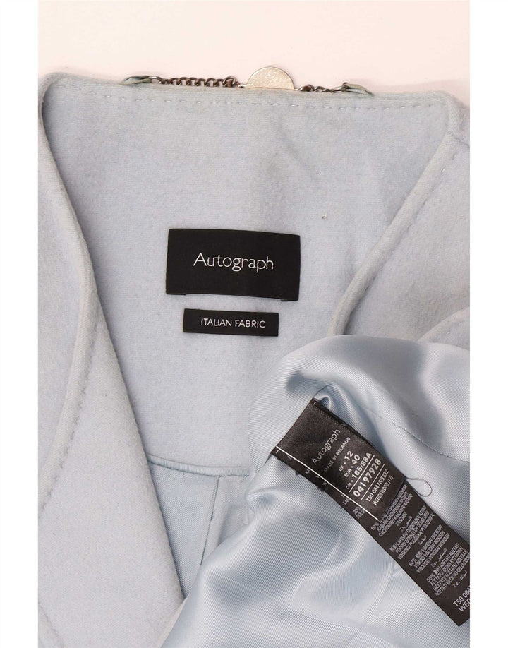 Marks & Spencer Manteau autographe pour femme UK 12 Bleu moyen classique