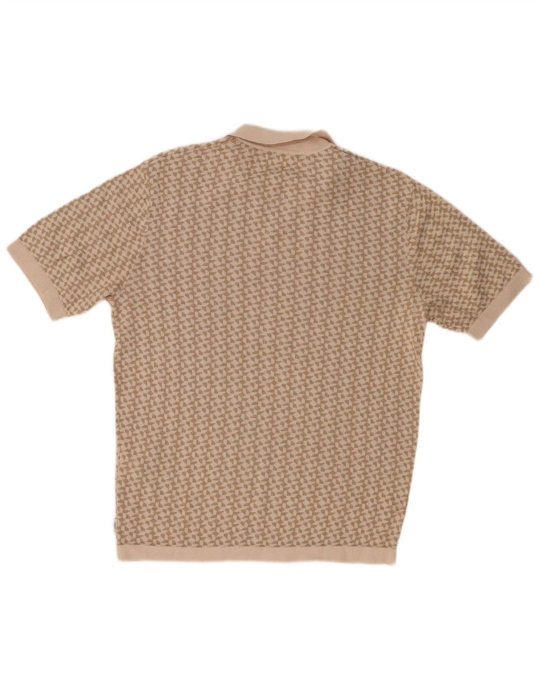 Jack & Jones Polo Homme Beige Moyen Géométrique Coton