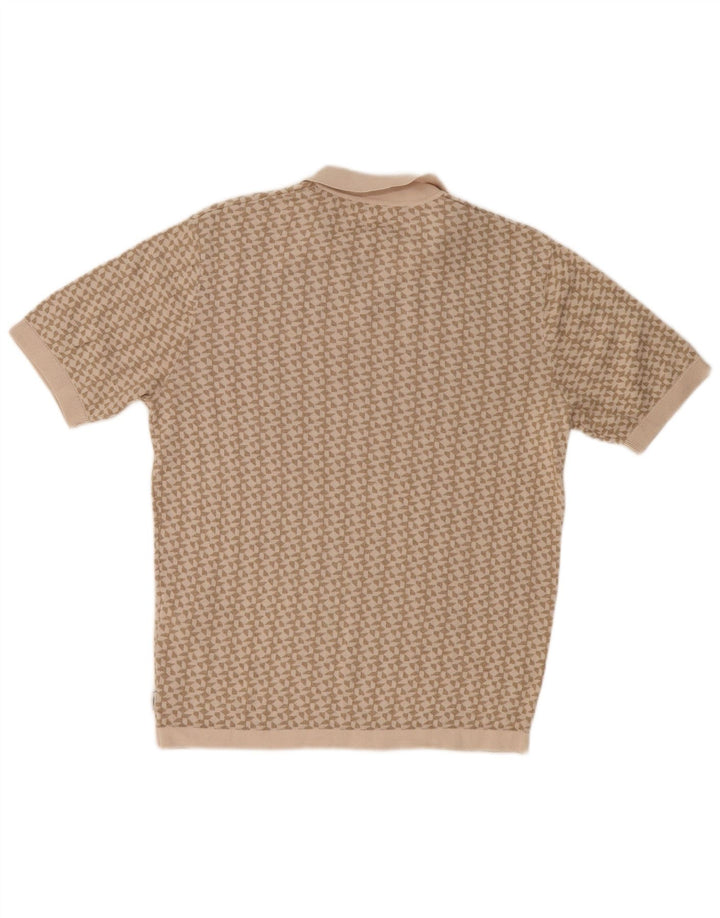 Jack & Jones Polo Homme Beige Moyen Géométrique Coton