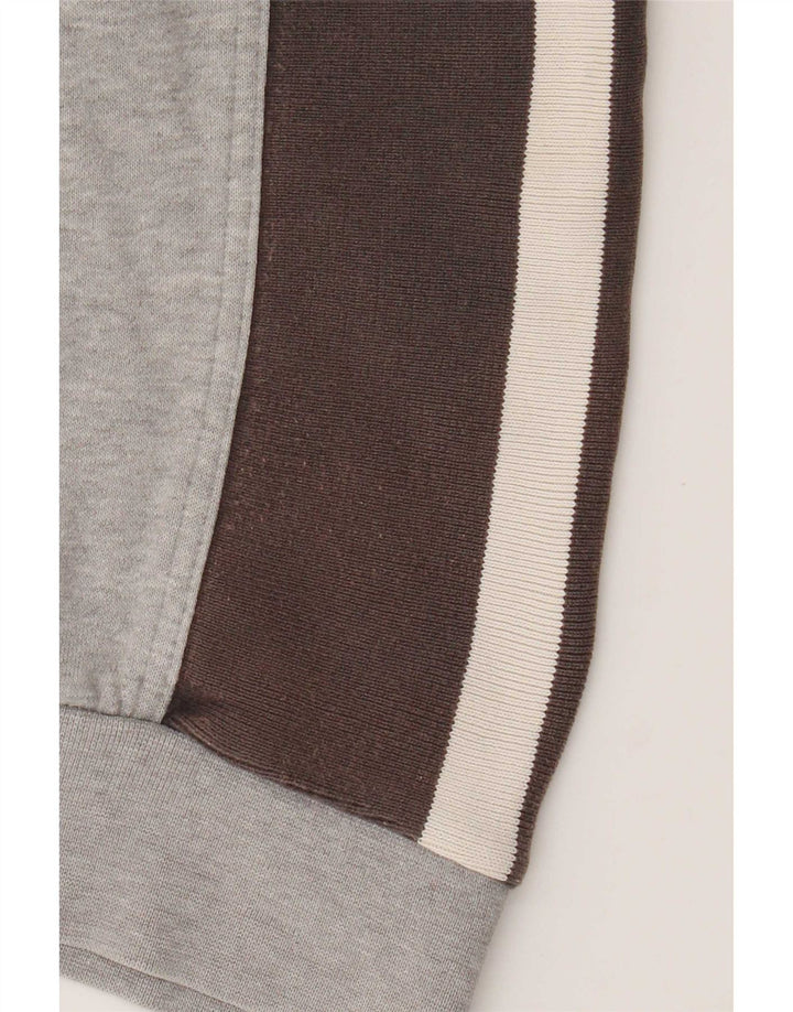 Nike Sweat-shirt pour homme en coton color block Gris Taille L