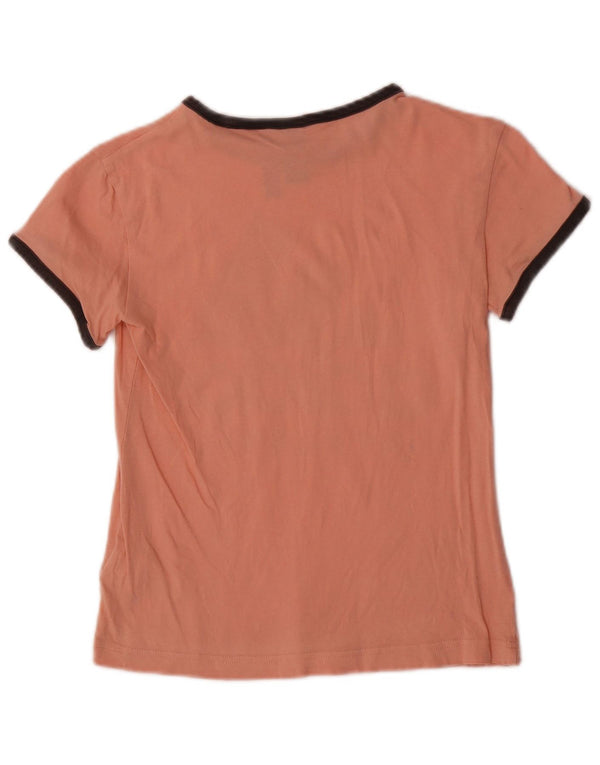 Adidas Womens Crop Graphic T-Shirt Top UK 4/6 XS Rose Coton