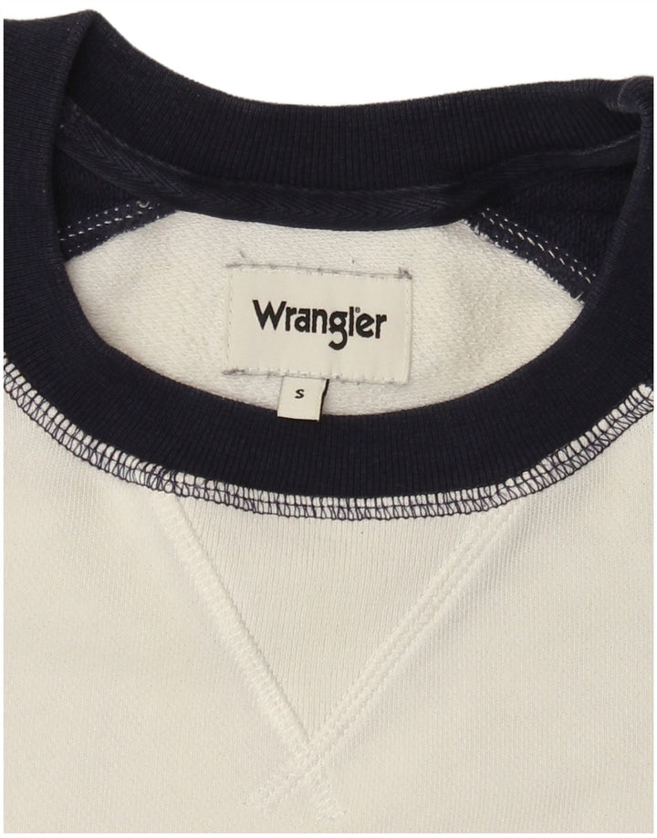 Wrangler Sweat-shirt pour homme Small Blanc Colourblock