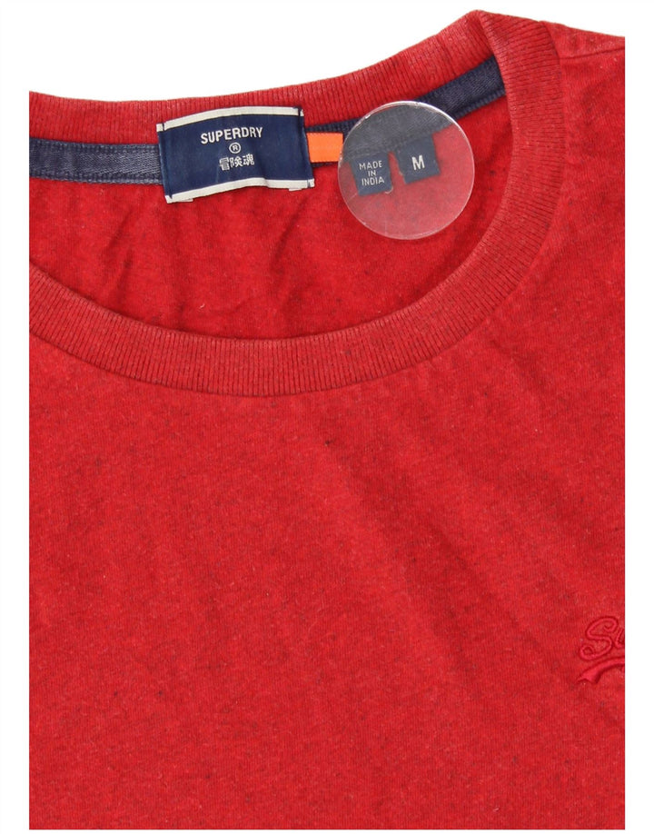 Superdry T-Shirt Homme Rouge Moyen Coton