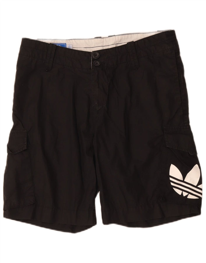 Adidas Short cargo graphique W32 pour homme en coton noir moyen