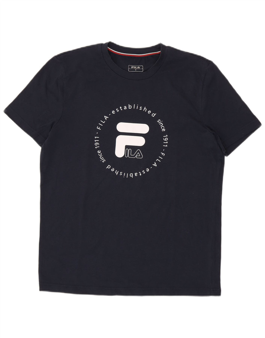 FILA T-Shirt Graphique Homme Petit Bleu Marine