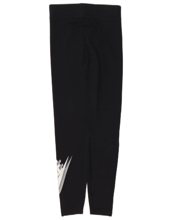 NIKE Legging graphique coupe ajustée pour femme UK 10 Small Noir